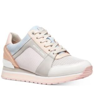 Michael Kors Pink and Gray Sneakers with Modern Design